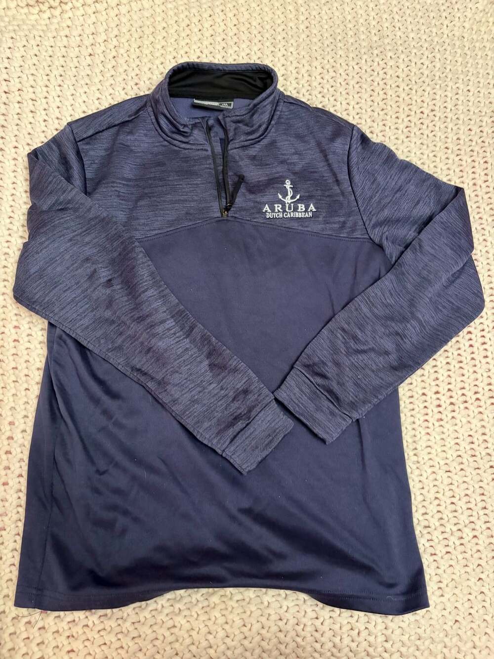 Momentum Aruba Dutch Caribbean Quarter-Zip Pullover Size Medium